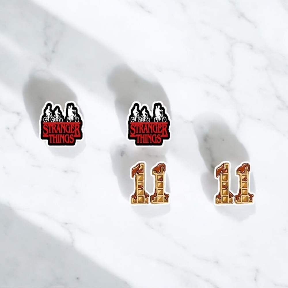 Stranger Things Studs: Elevate Your Style from Hawkins to Hip! NWT Studs - Picture 13 of 16